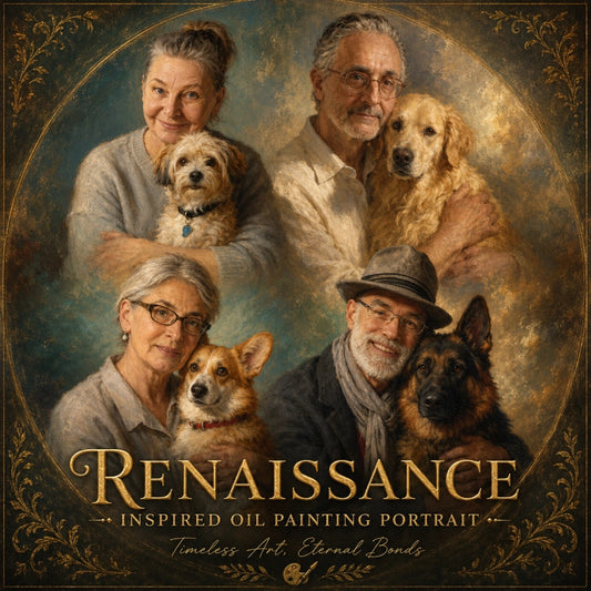Von der Renaissance inspiriertes Ölgemälde-Porträt